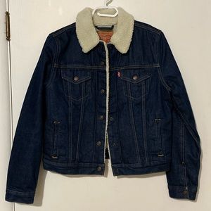 Women’s Levi’s Sherpa Denim Jacket - Medium